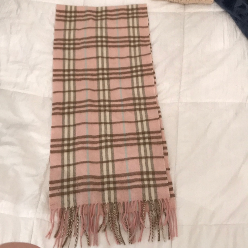 Pink Burberry Scarf